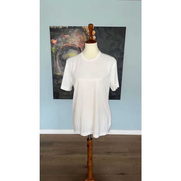 Everlane Other - Everlane Uniform Mesh short sleeve crew neck white top size M